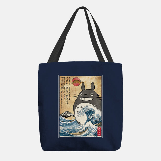 My Neighbor In Japan Woodblock-None-Basic Tote-Bag-DrMonekers