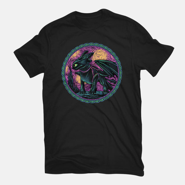 Fury Of The Night Sky-Mens-Heavyweight-Tee-glitchygorilla