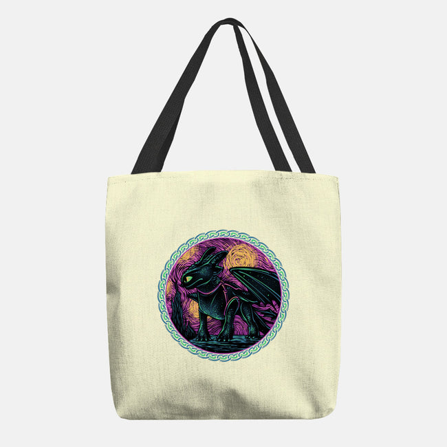 Fury Of The Night Sky-None-Basic Tote-Bag-glitchygorilla