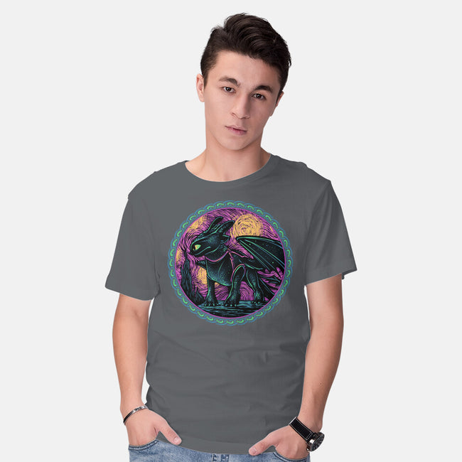 Fury Of The Night Sky-Mens-Basic-Tee-glitchygorilla