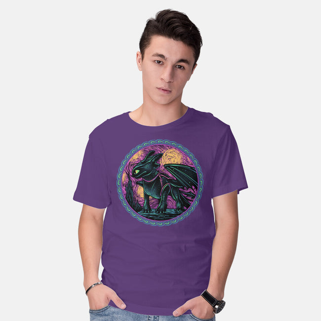 Fury Of The Night Sky-Mens-Basic-Tee-glitchygorilla