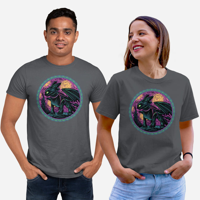 Fury Of The Night Sky-Unisex-Basic-Tee-glitchygorilla