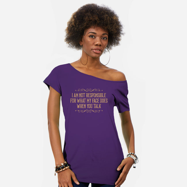 My Face Does That-Womens-Off Shoulder-Tee-BadBox