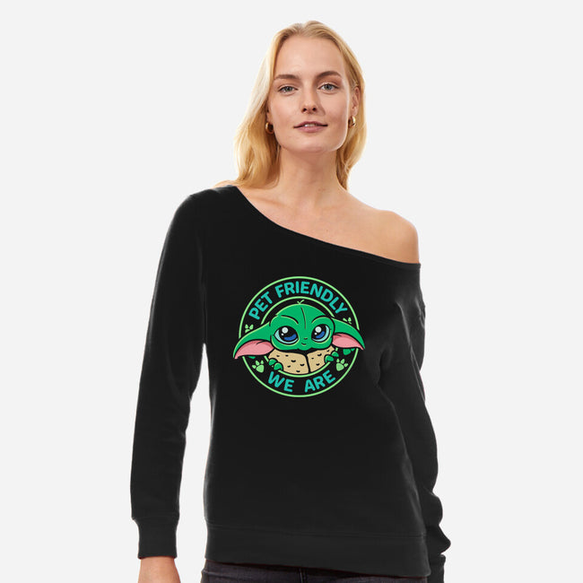 Pet Friendly We Are-Womens-Off Shoulder-Sweatshirt-Getsousa!