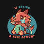 Crying Is A Free Action-Unisex-Baseball-Tee-TechraNova