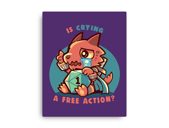 Crying Is A Free Action