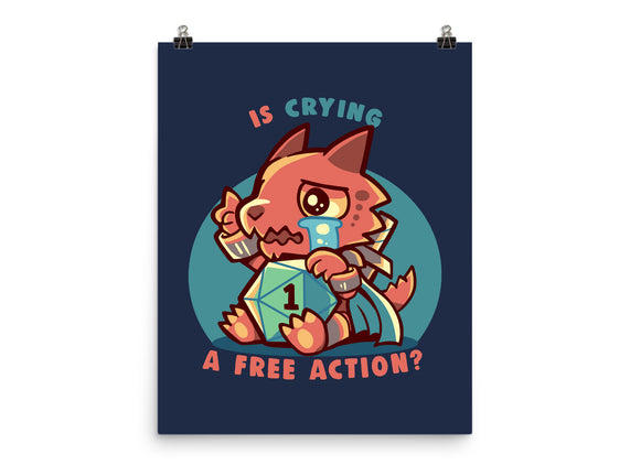 Crying Is A Free Action