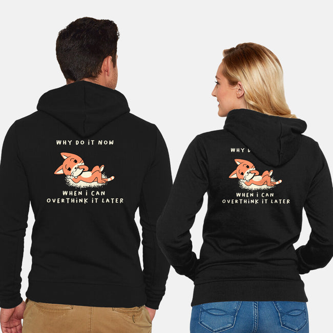 Why Do It Now-Unisex-Zip-Up-Sweatshirt-FunkVampire