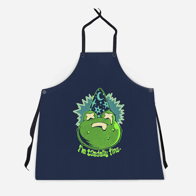 I'm Toadally Fine-Unisex-Kitchen-Apron-ilustrata