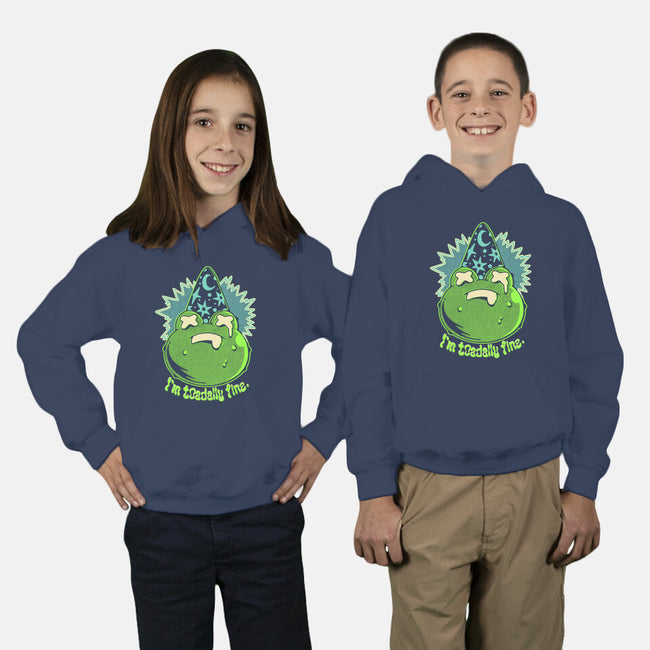 I'm Toadally Fine-Youth-Pullover-Sweatshirt-ilustrata