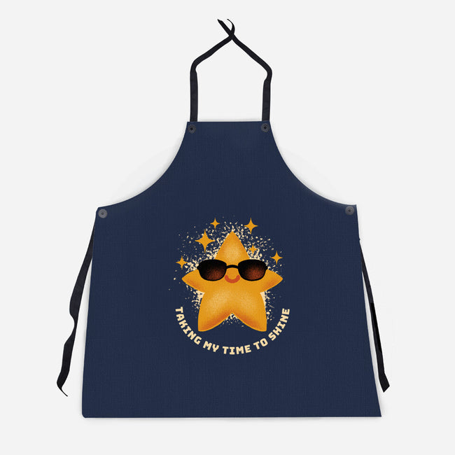 Taking My Time To Shine-Unisex-Kitchen-Apron-FunkVampire