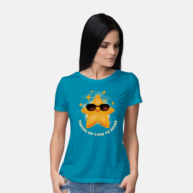 Taking My Time To Shine-Womens-Basic-Tee-FunkVampire