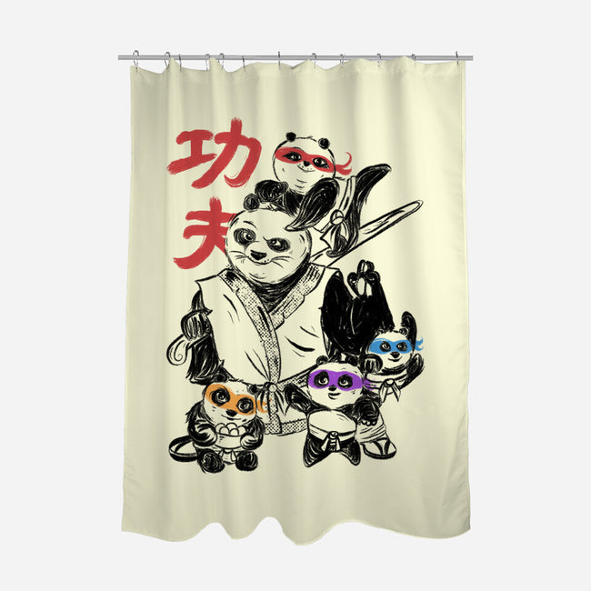 Kung Fu Panda Three-None-Polyester-Shower Curtain-yumie