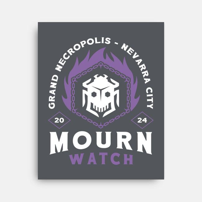 Mourn Watch Emblem-None-Stretched-Canvas-LAGELANTEE