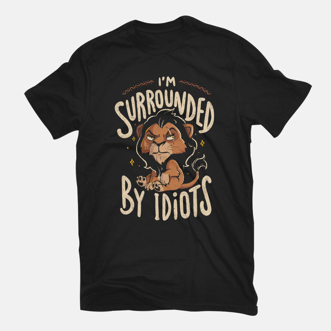 I Am Surrounded By Idiots-Mens-Basic-Tee-Arigatees