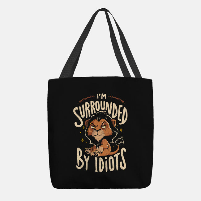 I Am Surrounded By Idiots-None-Basic Tote-Bag-Arigatees