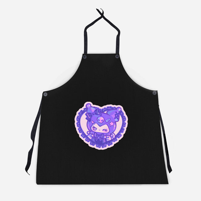 Love Kuromi-Unisex-Kitchen-Apron-Panchi Art