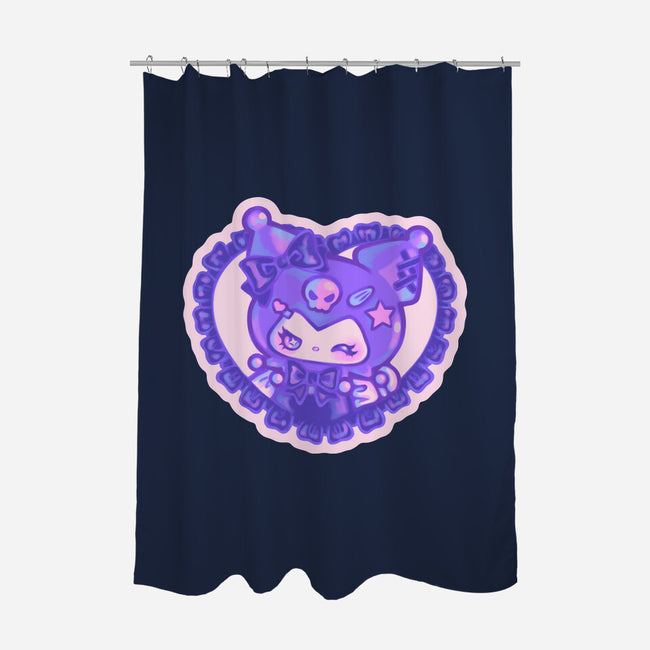 Love Kuromi-None-Polyester-Shower Curtain-Panchi Art