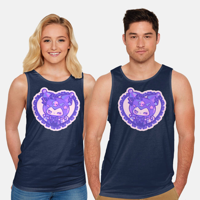 Love Kuromi-Unisex-Basic-Tank-Panchi Art