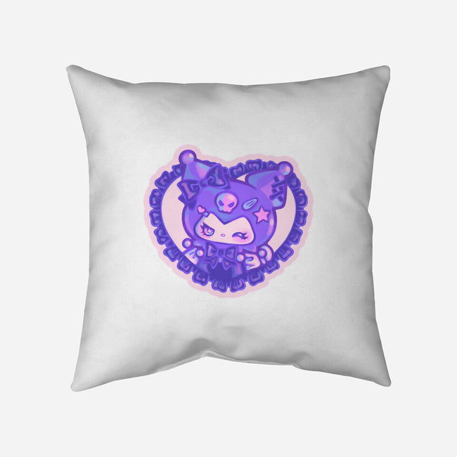 Love Kuromi-None-Removable Cover w Insert-Throw Pillow-Panchi Art