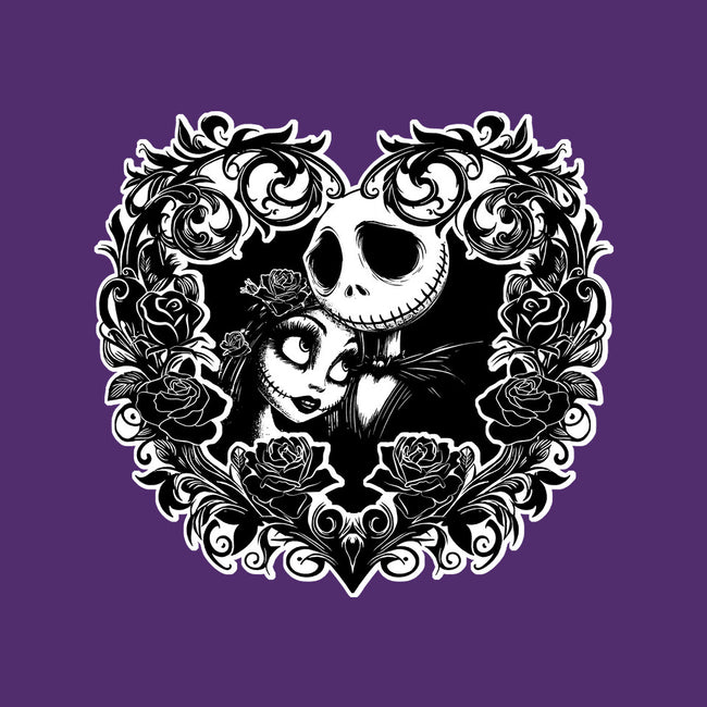 Jack And Sally Love Birds-Womens-Off Shoulder-Sweatshirt-Superblitz