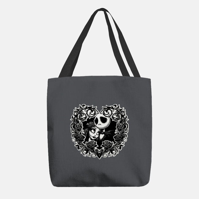 Jack And Sally Love Birds-None-Basic Tote-Bag-Superblitz