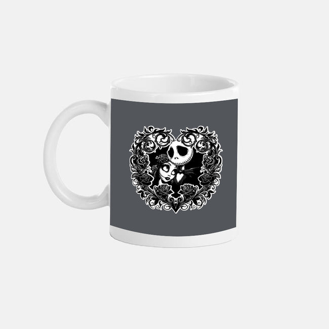 Jack And Sally Love Birds-None-Mug-Drinkware-Superblitz