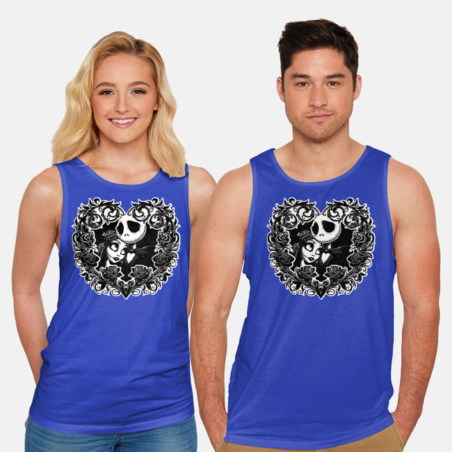 Jack And Sally Love Birds-Unisex-Basic-Tank-Superblitz