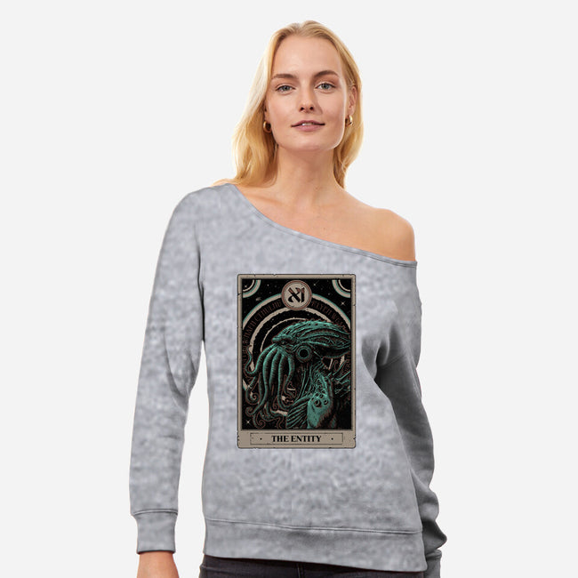 The Entity Tarot-Womens-Off Shoulder-Sweatshirt-Hafaell