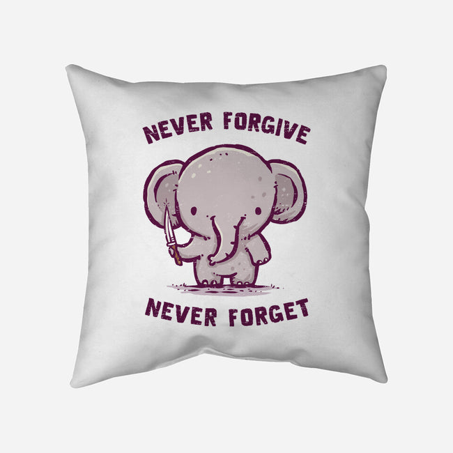 Elephants Never Forgive-None-Removable Cover w Insert-Throw Pillow-kg07