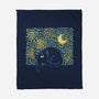 Starry Cat Art-None-Fleece-Blanket-yumie