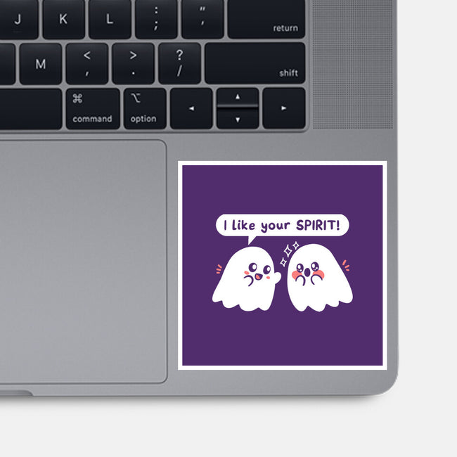 Ghost Likes Your Spirit-None-Glossy-Sticker-TechraNova