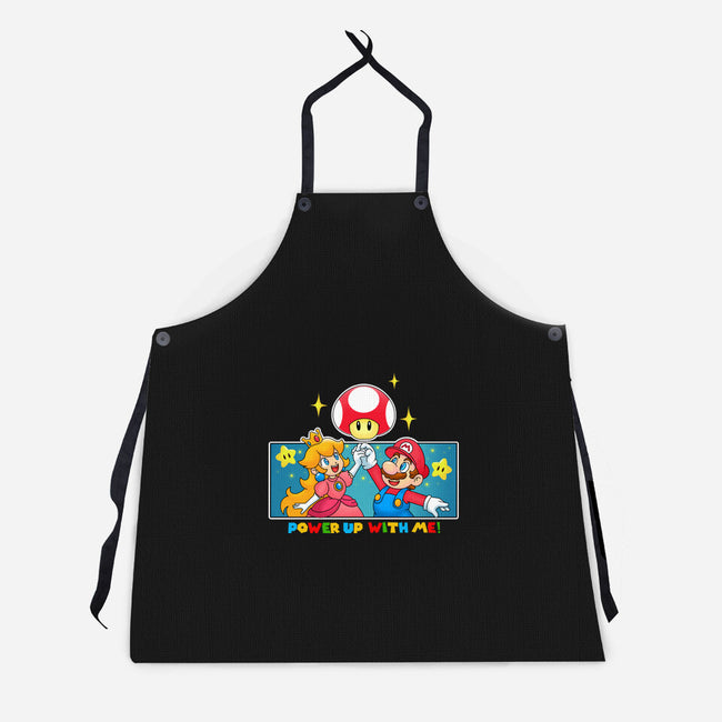 Power Up With Me-Unisex-Kitchen-Apron-Tri haryadi