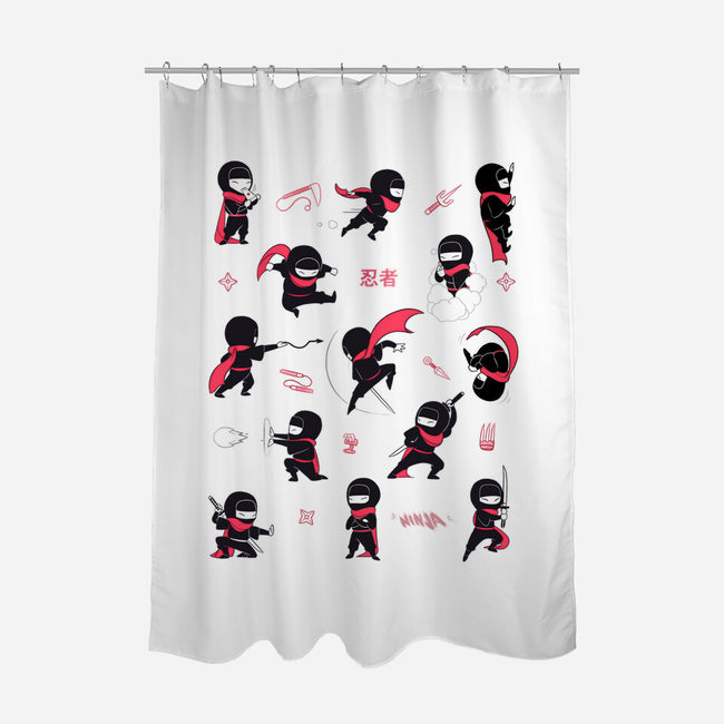 Little Ninjas-None-Polyester-Shower Curtain-Bruno Mota