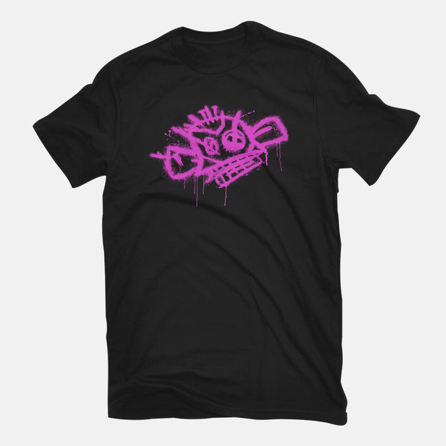 Jinx Monkey Pink-Unisex-Basic-Tee-rocketman_art