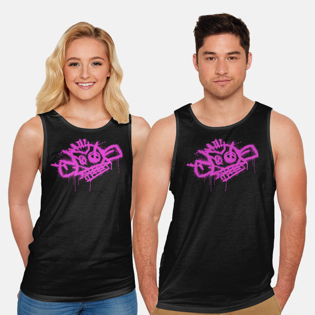 Jinx Monkey Pink-Unisex-Basic-Tank-rocketman_art