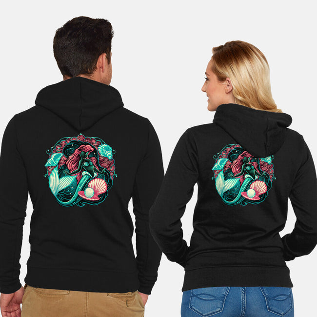 Under The Seas Of Stars-Unisex-Zip-Up-Sweatshirt-glitchygorilla