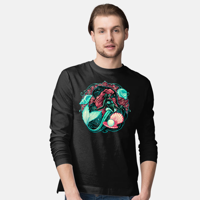 Under The Seas Of Stars-Mens-Long Sleeved-Tee-glitchygorilla