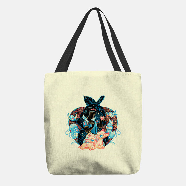 The Fairest In The Night Sky-None-Basic Tote-Bag-glitchygorilla