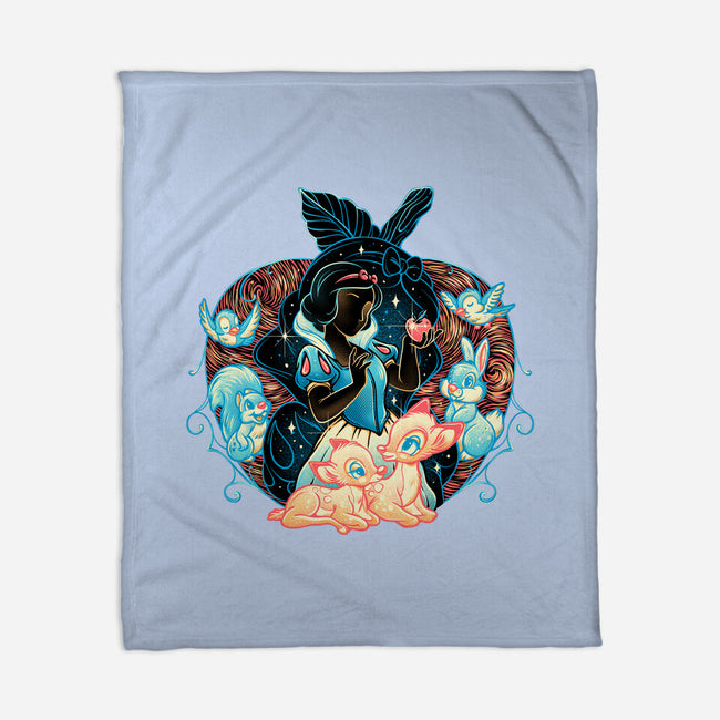 The Fairest In The Night Sky-None-Fleece-Blanket-glitchygorilla