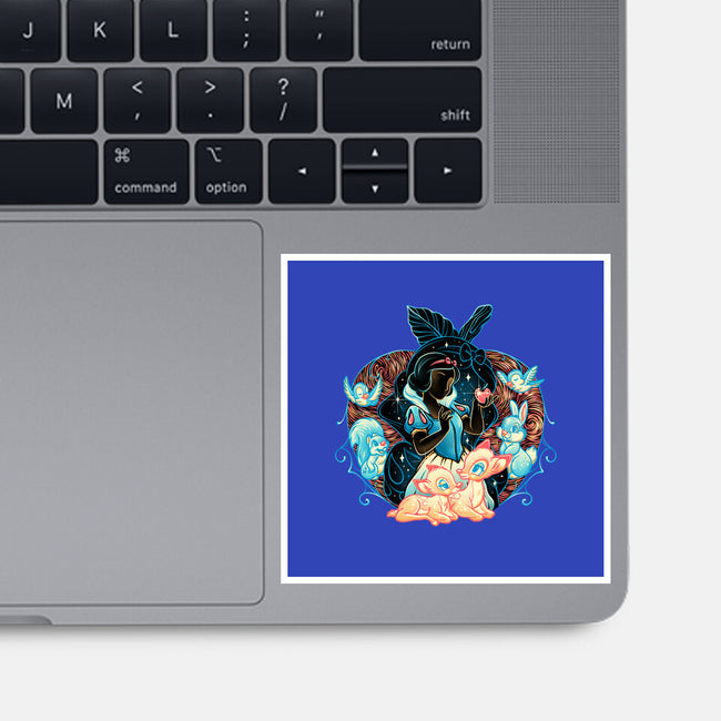 The Fairest In The Night Sky-None-Glossy-Sticker-glitchygorilla