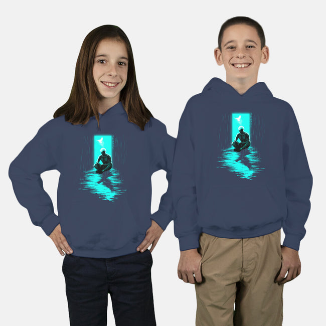 Chasing Shadows In The Rain-Youth-Pullover-Sweatshirt-Ionfox