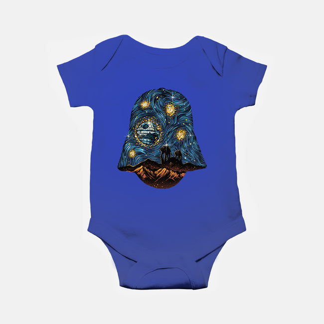 Starry Empire Night-Baby-Basic-Onesie-glitchygorilla