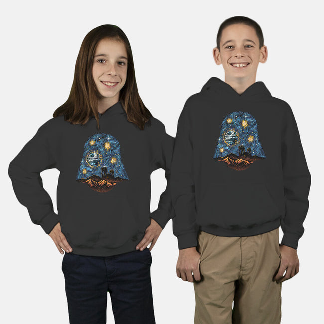 Starry Empire Night-Youth-Pullover-Sweatshirt-glitchygorilla