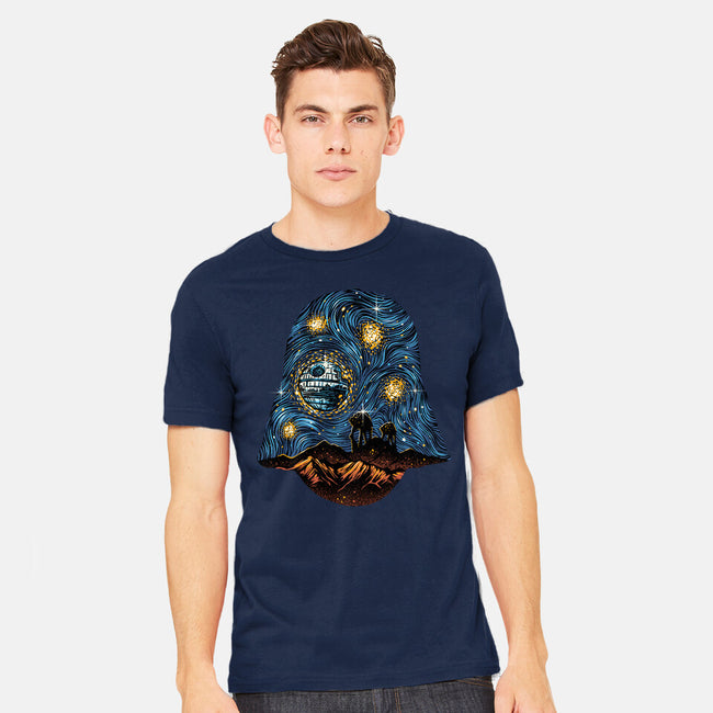 Starry Empire Night-Mens-Heavyweight-Tee-glitchygorilla