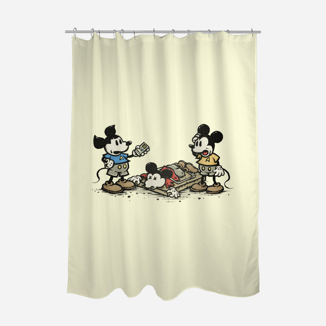 Red Shirt Mouse-None-Polyester-Shower Curtain-kg07