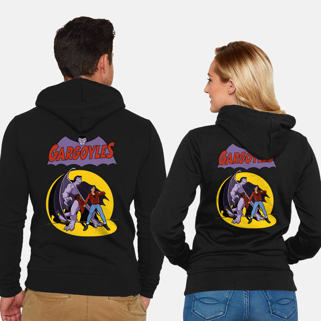 Gargoyles Cover-Unisex-Zip-Up-Sweatshirt-jasesa