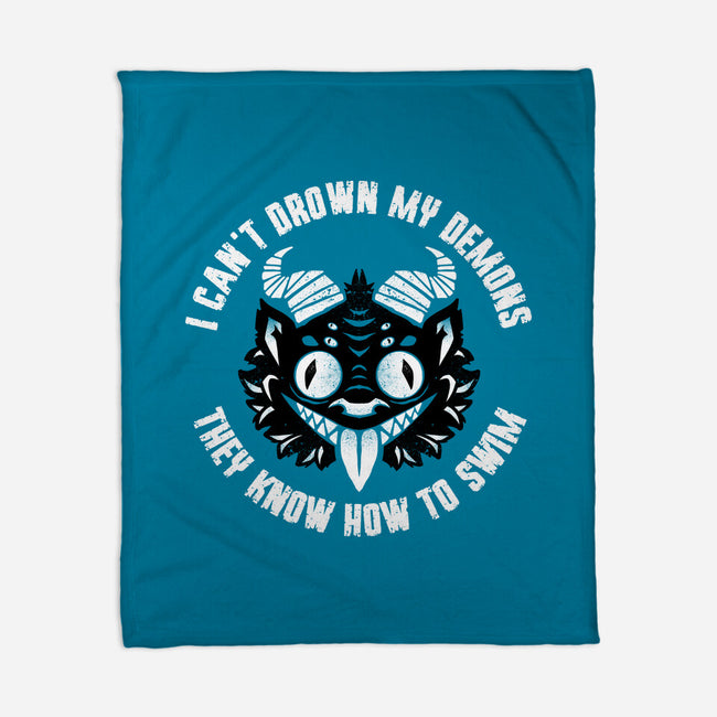 I Can't Drown My Demons-None-Fleece-Blanket-Bezao Abad