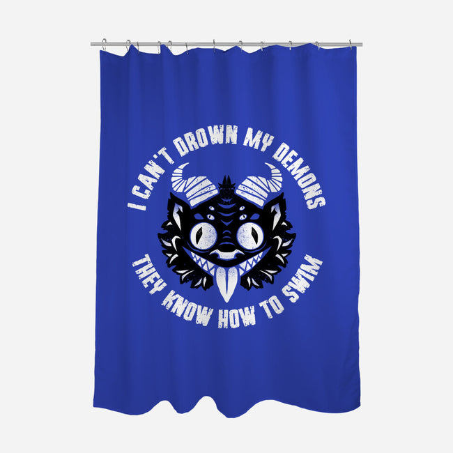 I Can't Drown My Demons-None-Polyester-Shower Curtain-Bezao Abad