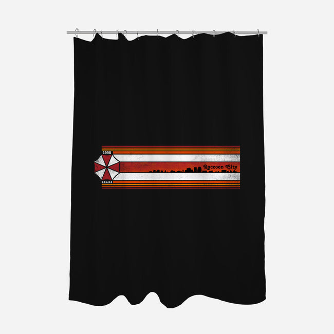 Raccoon City 98-None-Polyester-Shower Curtain-rocketman_art